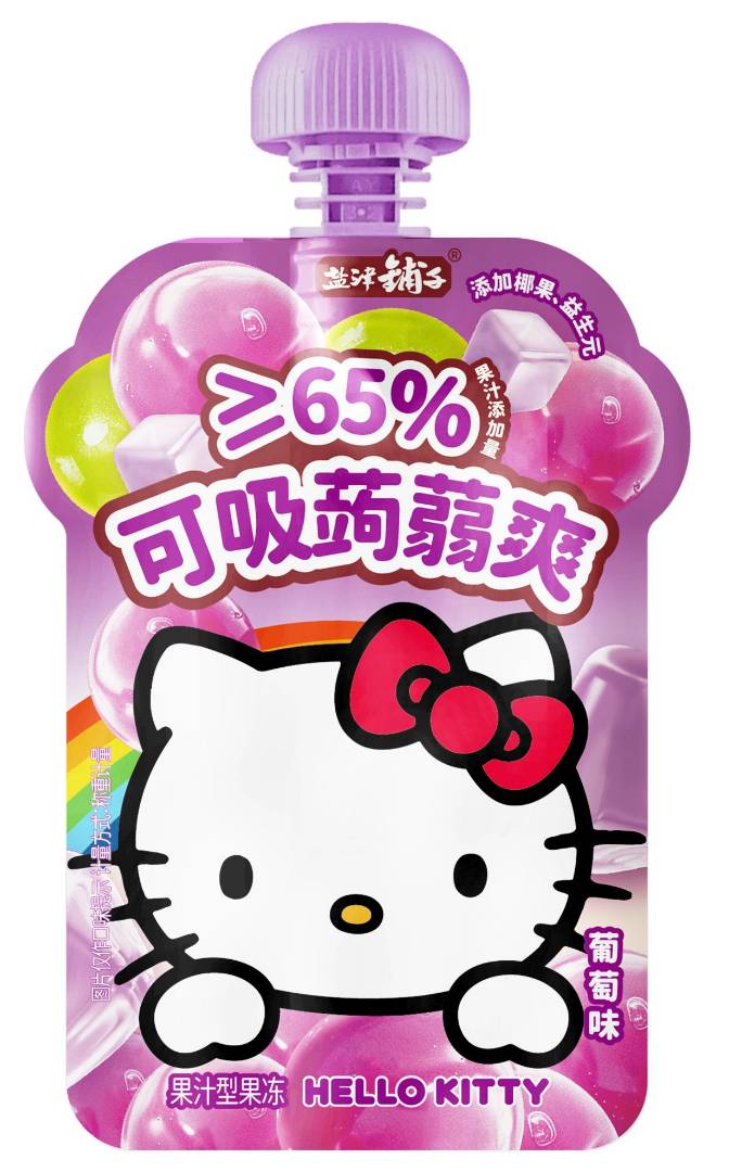 盐津铺子5kg可吸蒟蒻爽HelloKitty版（葡萄）
