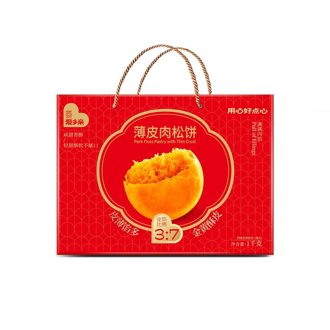 爱乡亲1000g薄皮肉松饼（1*6）