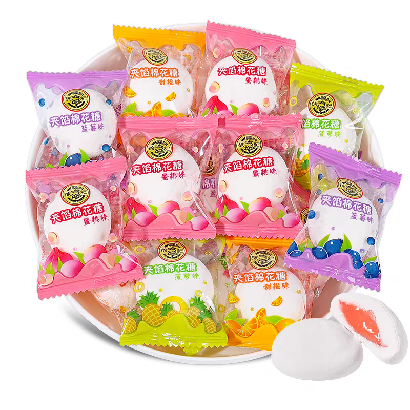 徐福记1.5kg爆浆棉花糖蜜桃味（1.5kg*4）